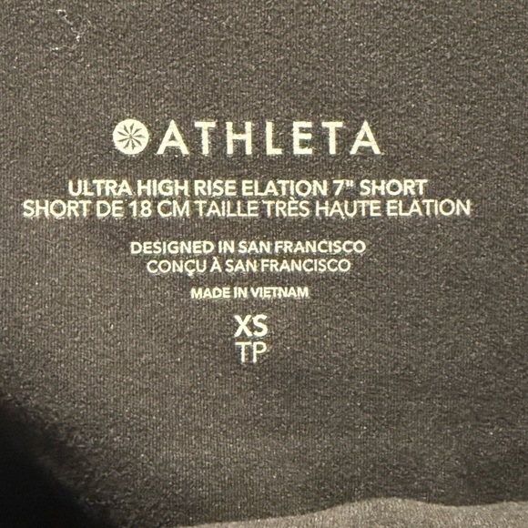 Athleta Women's Black Bike Shorts - Picture 4 of 5
